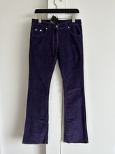 Versace Purple Velvet Bootcut Pants Size 30