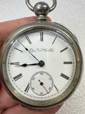 Antique Elgin Natl. Watch Co 1890 7j 18s Grade 97 Movement Runs Pocket Watch