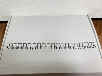 Spiral-O Wire Binding Combs 100 - 19 Loop - 7/16  -  Black