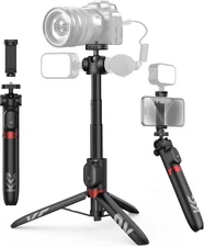 48" Vlogging Tripod for Phone and Camera, Foldable Tripod Stand for iPhone an...