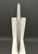 Parker 75 Plus Vendome Fountain Pen Silver Lattice 14K Nib