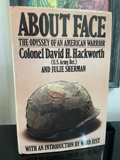 About Face by David Hackworth 1st EDITION / 1st PRINTING Hardcover w/ DJ VG+
