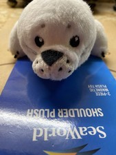 Sea World Exclusive Baby Arctic Seal Magnetic Shoulder Plush SOLD OUT NWT
