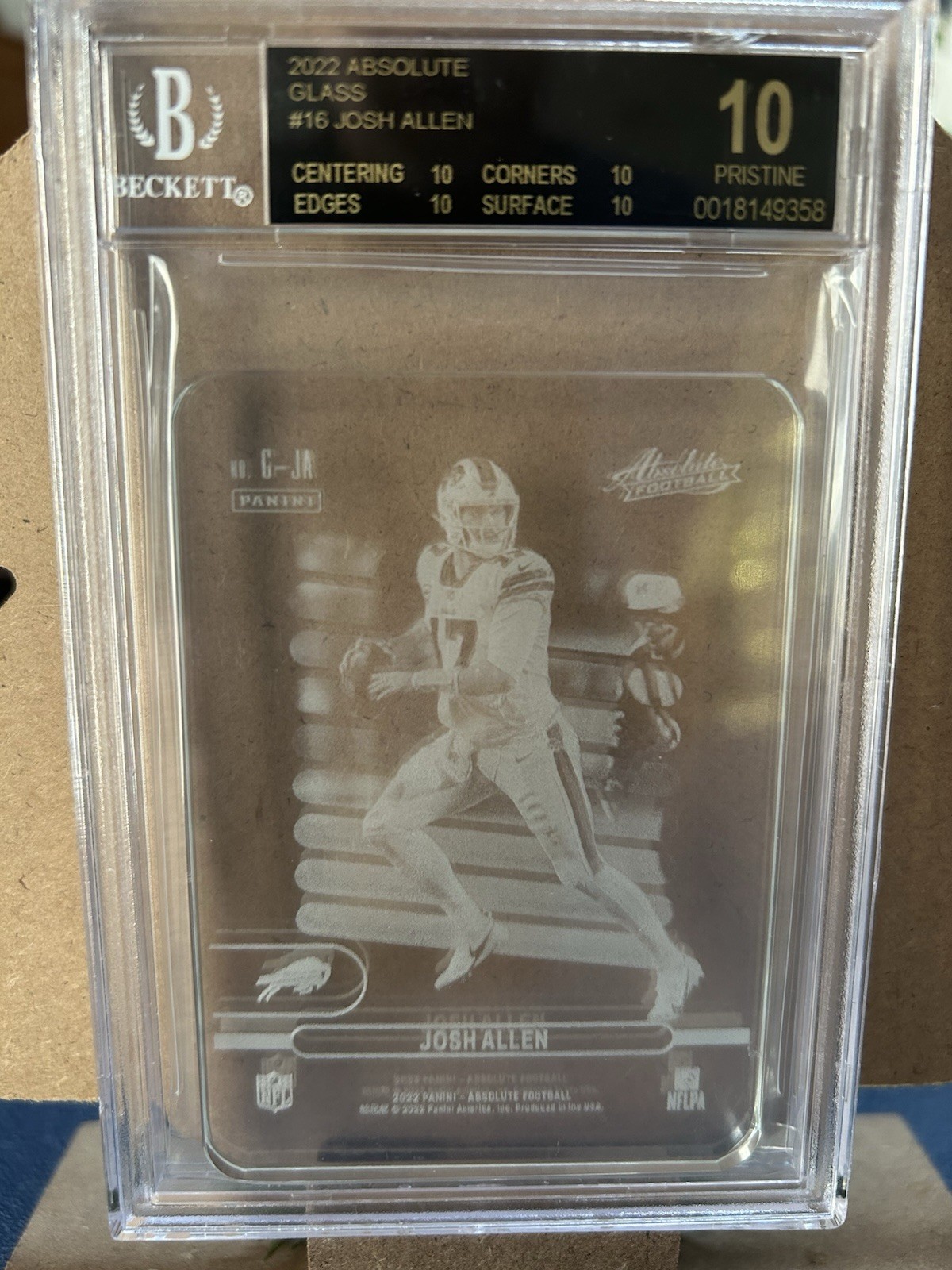 2022 Panini Absolute - Glass Josh Allen #G-16