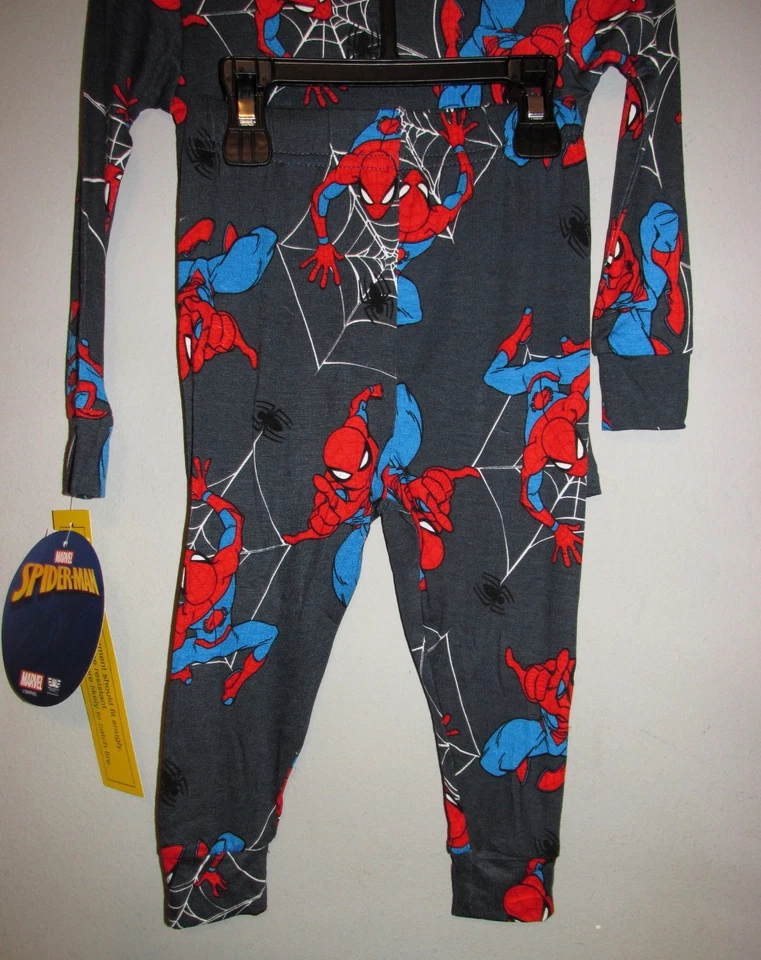 Juego de pijama de dos piezas de viscosa suave Spider-Man (talla 2T) NUEVO CON ETIQUETAS Foto 2 de 2