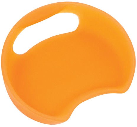 Universal Translucent Mango Splashguard for Wide Mouth Bottles - Splash-Free