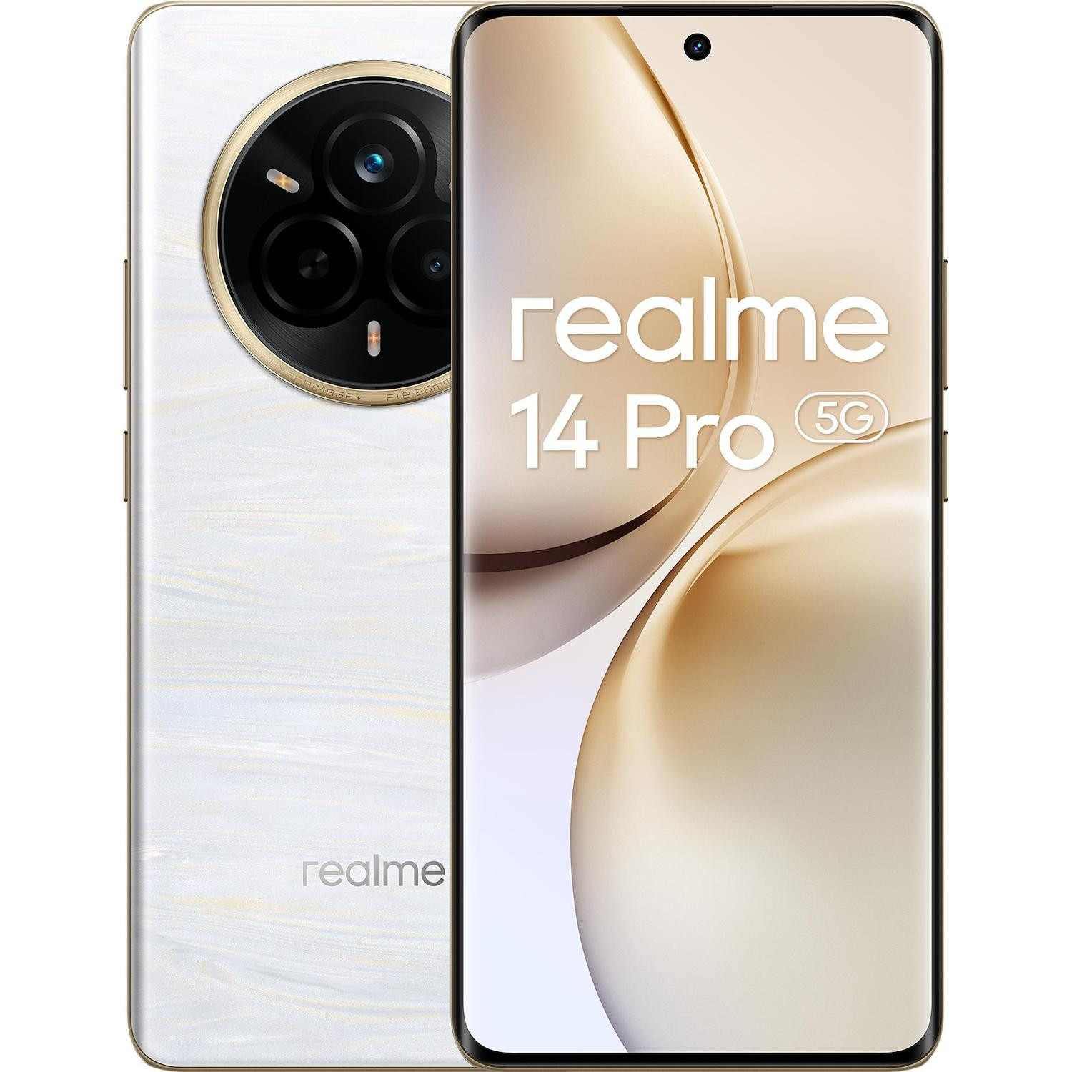 Smartphone Realme 14 Pro 5G 12/512GB pearl white bianco