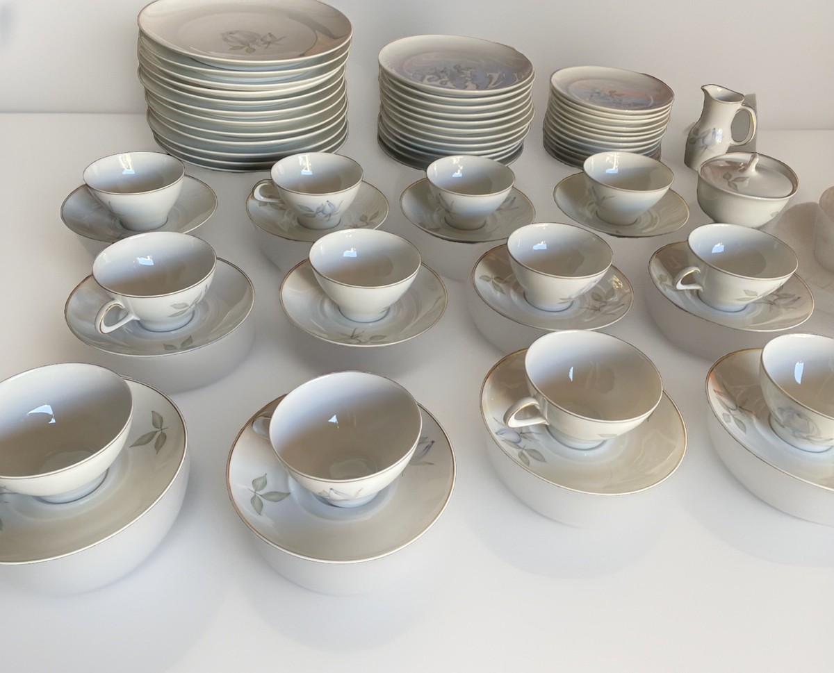 Thomas Germany Plate Set Fine Porcelain China 63 Pc Floral Pattern