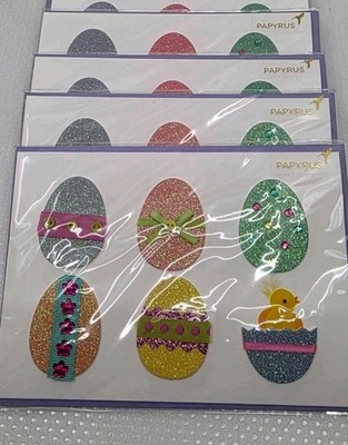 NEW SEALED LOT OF 4 PAPYRUS EASTER GREETING CARDS
