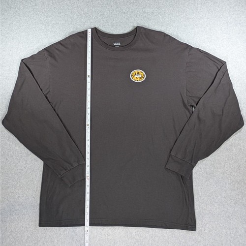 Vans Off The Wall Long Sleeve T-Shirt Black XL Skate Logo Streetwear - Picture 9 of 10