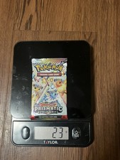 VERY HEAVY PRISMATIC EVOLUTIONS BOOSTER PACK 23 GRAMS. POTENTIAL  GOD PACK?? #1