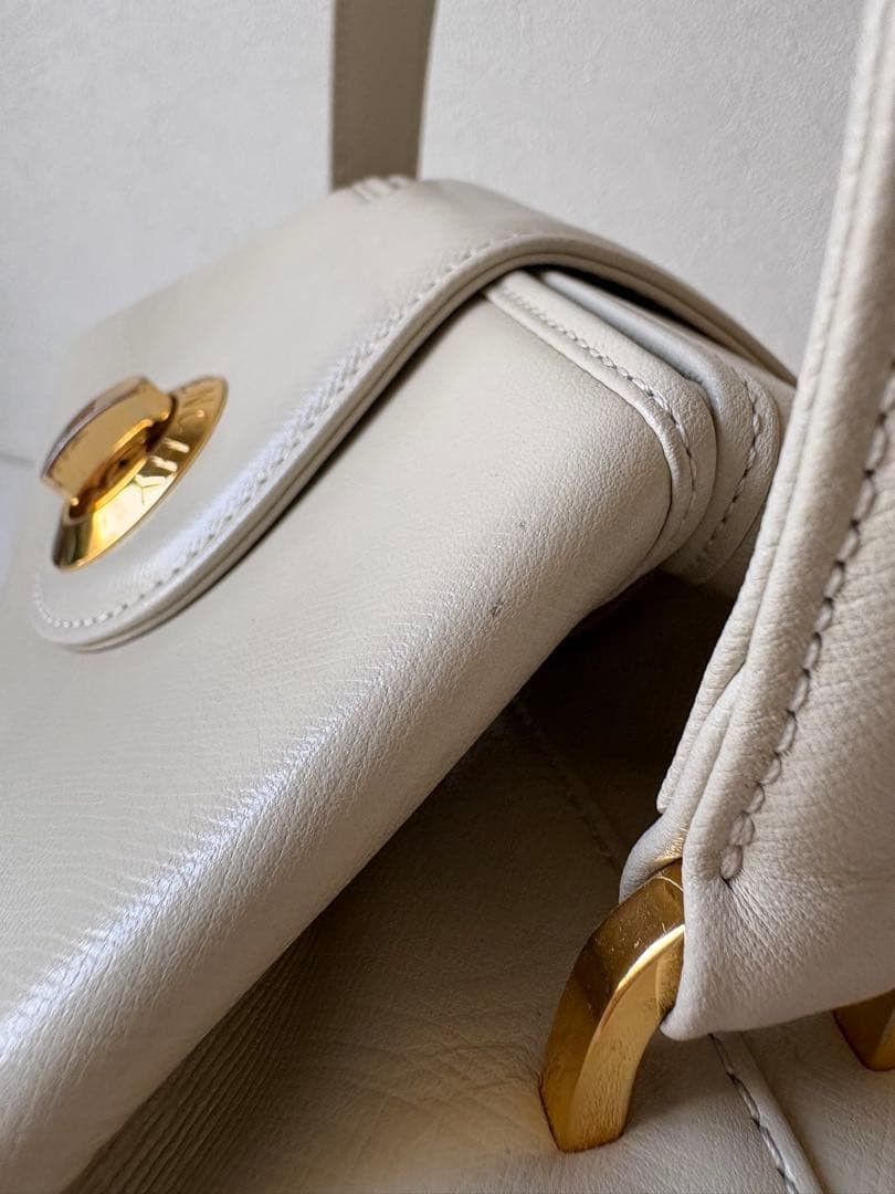 Givenchy leather band vintage bag beige used thumbnail 19