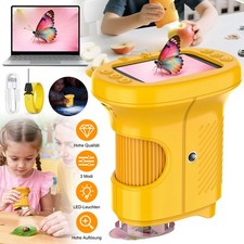 Digitales Mikroskop für Kinder 1000x Zoom Mini-Mikroskopkamera 8LEDs für Kinder.