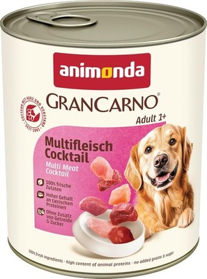 animonda GranCarno Adult Multifleisch-Cocktail Hundenassfutter, 6 x 800g