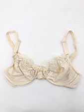 Vintage VASSARETTE Beige Lace Bra 32C 4375 Underwire Sissy