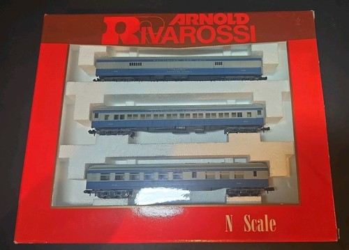 Arnold Rivarossi 0593 Baltimore y Ohio Pasajeros Juego de 3 Coches Escala N ¡Ver Detalles! | Condition: Used