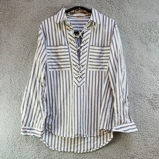 Dreamers Blouse Top Womens Small White Black ...
