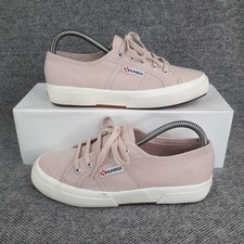 Scarpe da ginnastica Superga donna UK 4 rosa salmone bianco Cotu classiche tela EUR 37
