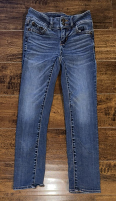 American Eagle Outfitters Women s Skinny Jeans Slim Low Rise Medium Wash 000