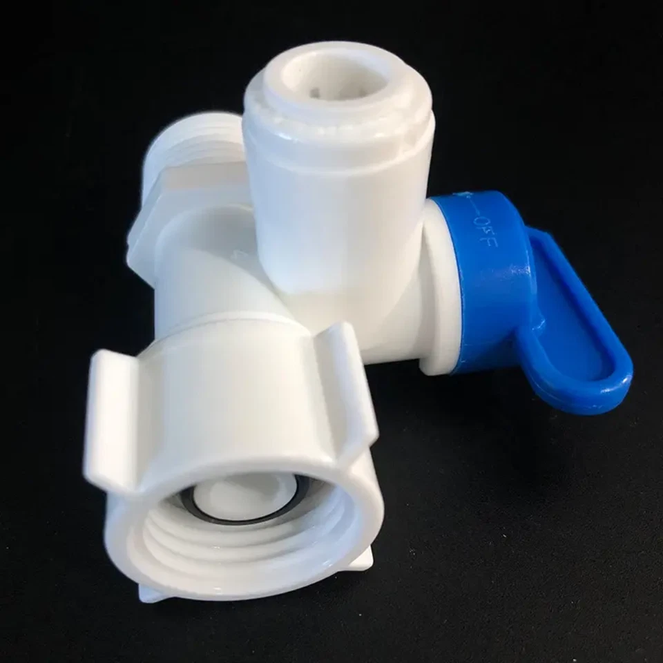 5 PCS 1/4" 3/8" Tee ball valve push in connector for purifier faucet connection - Image 4 of 4
