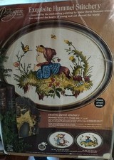 1976 Hummel Stitchery Kit 'Boy W Bird' PARAGON kit 0465 11x14