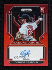 2022 Panini Prizm Rookie Auto Red Prizm 28/99 Connor Seabold #RA-CO Auto qf8