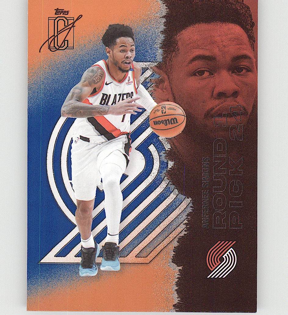 2025-26 Topps Signature Class #70 Anfernee Simons Blue & Orange
