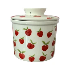 French Butter Crock for Counter With Water Line French Butter Dish for Counter