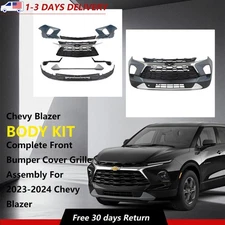 Complete Front Bumper Cover Grille Assembly Fit For 2023-2024 Chevy Blazer