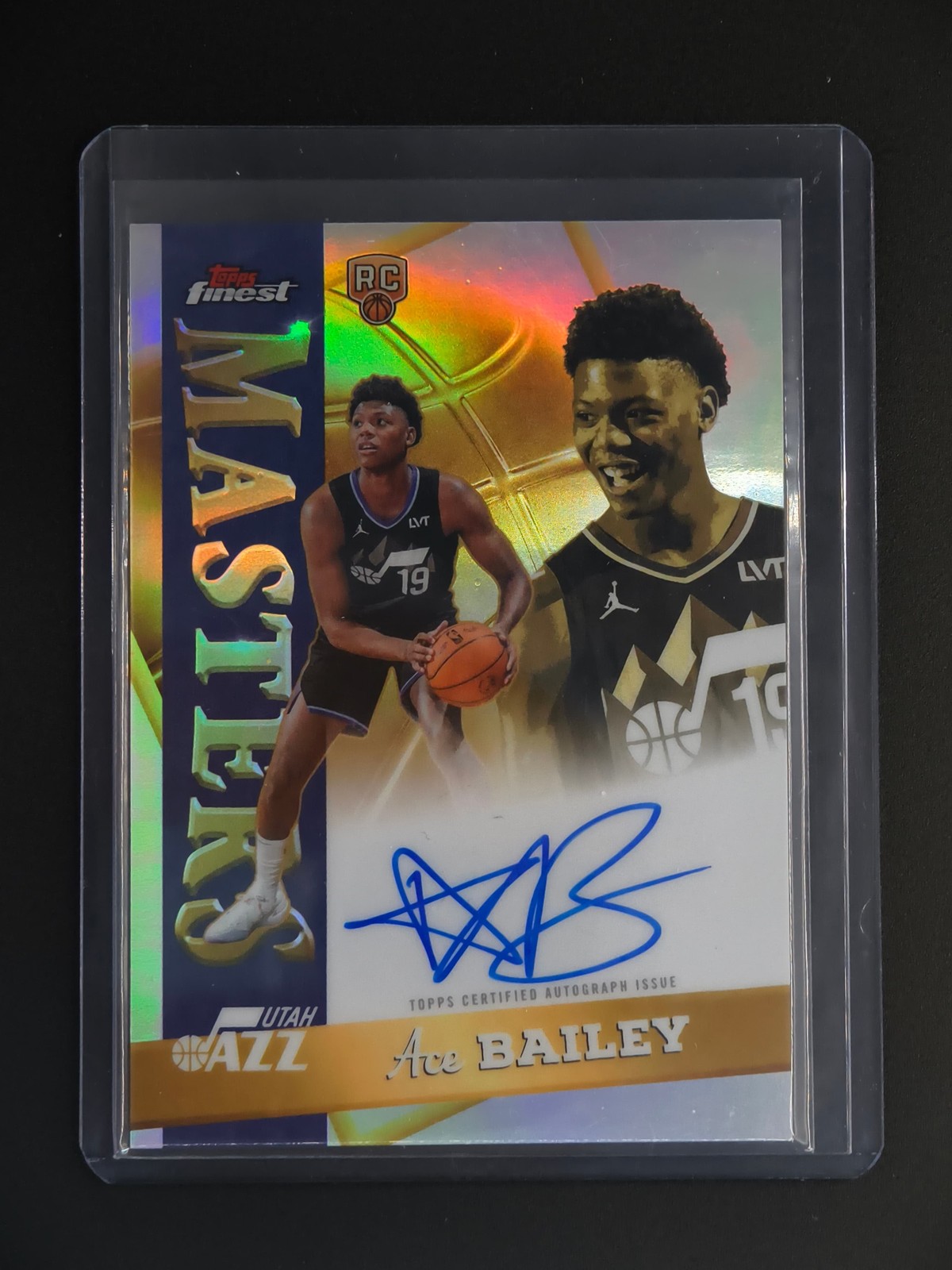 Ace Bailey 2025-26 Topps Finest Basketball Masters Auto RC Refractor [3hk