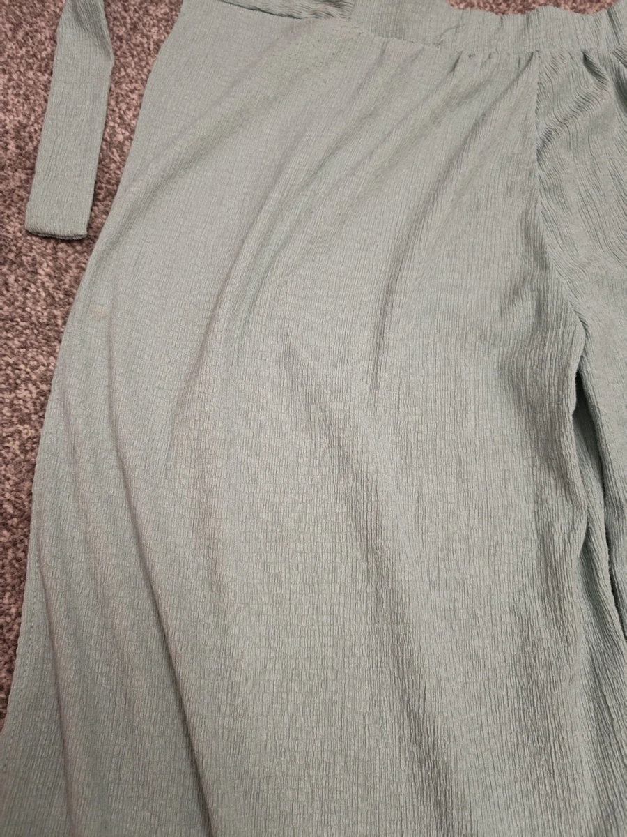 Pantalón verde para niñas con cinturón de 10-12 años
