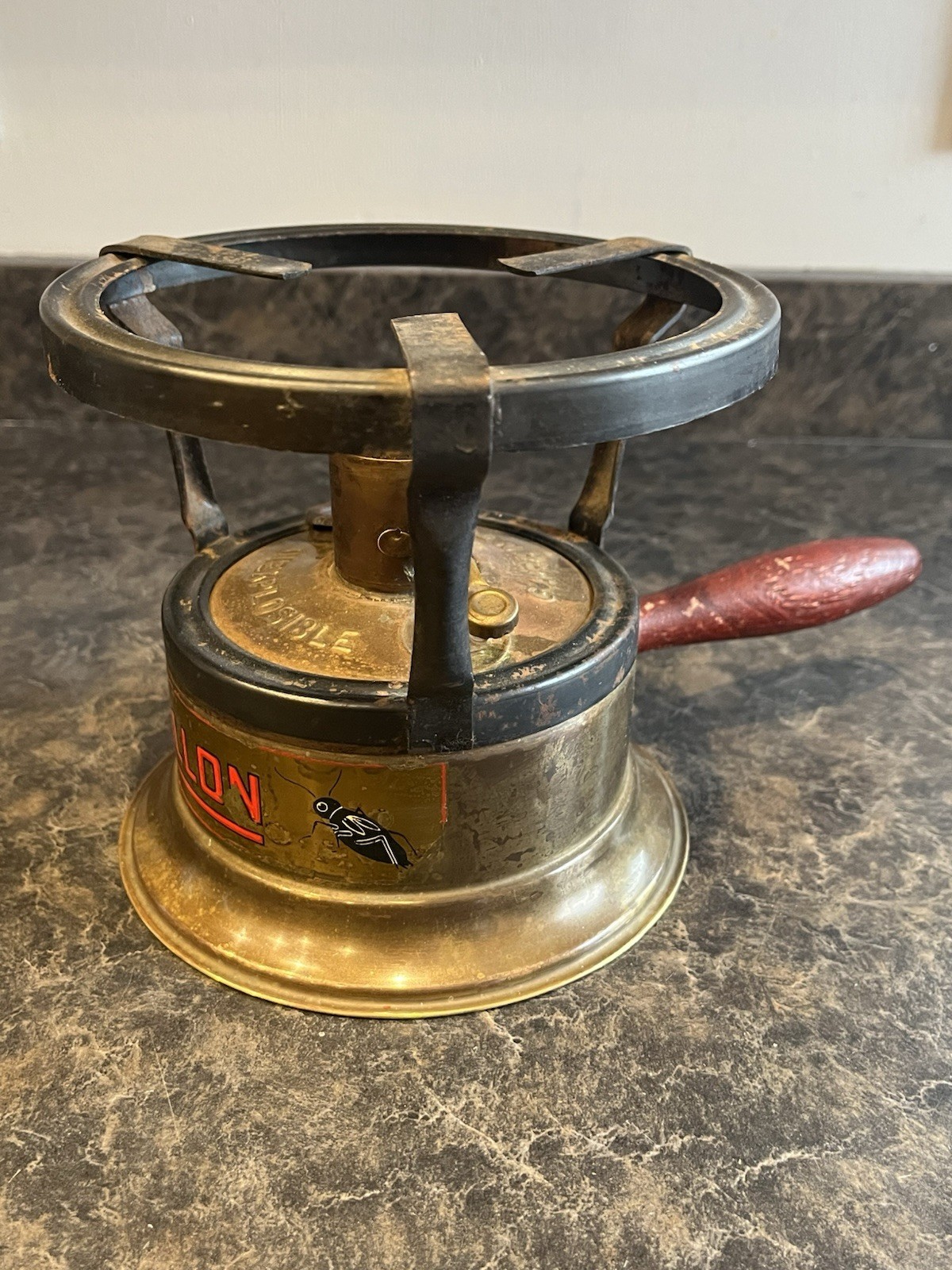 Vintage Antique Le Grillon Alcohol Camping Stove France For 