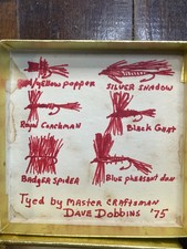 Lot of 6 Assorted Hand-tied Flies by Master Tyer