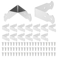15Pcs l Shaped Vintage Corner Protector, 1.7" x 0.7" Decorative Guard, White