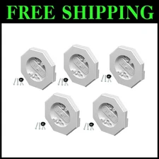 Easy Install Vertical Siding Light Mount Kit - 5 Pack