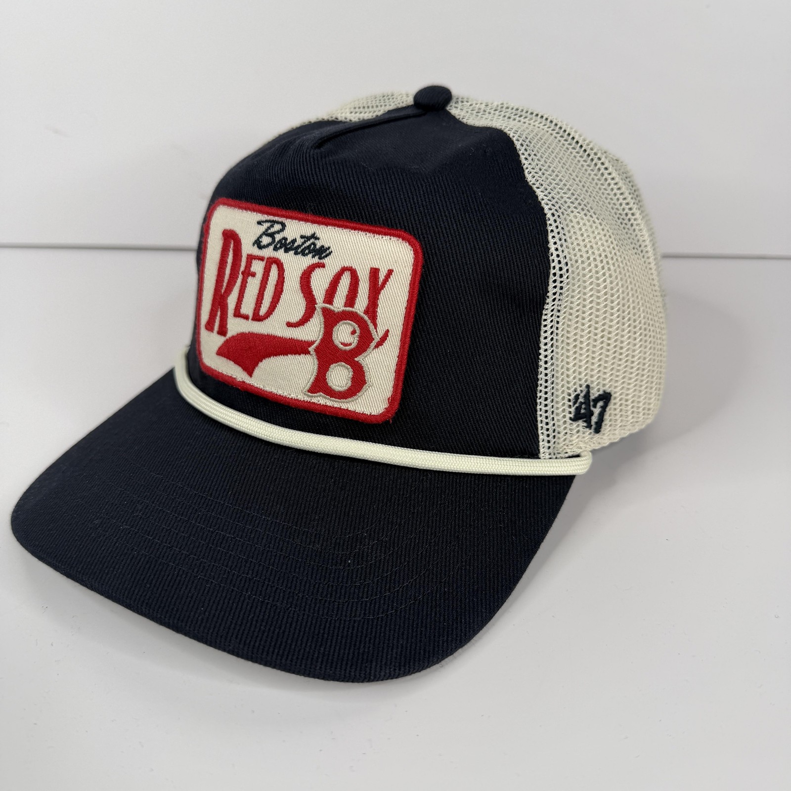 Cap Snap Back Mens One Size Blue Trucker Baseball '47 Nwot