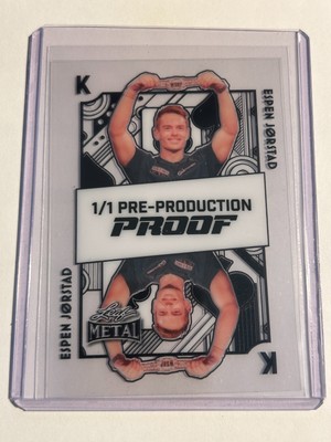 2025 Leaf Metal Poker ESPEN JORSTAD Acetate Pre Production Proof 1/1