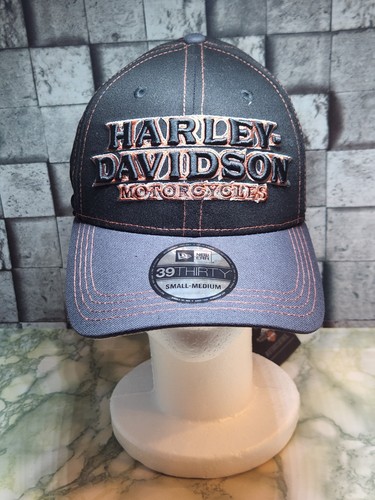 Harley-Davidson® Colorblocked New Era 39THIRTY Sombrero Negro 99446-16VM (S/M) - Imagen 1 de 5