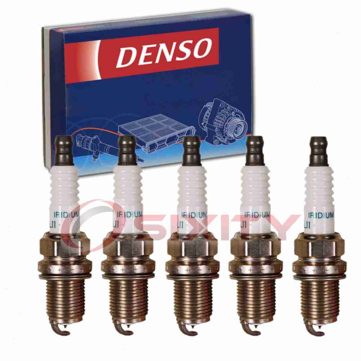 5 pc Denso Spark Plugs for 1998-2007 Volvo V70 2.3L 2.4L 2.5L L5 Ignition wc