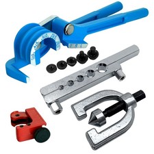 Brake & Fuel Pipe Repair Tool Set 7pc AF Flaring Kit + Mini Bender + Tube Cutter