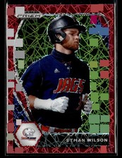 2021 Panini Prizm Draft Picks #PDP49 Ethan Wilson Red Velocity Prizm card