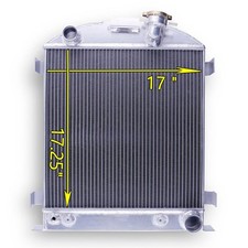 3 Row Aluminum Radiator For 1932 1933 1934 Ford Low-boy Hot Rod Chopped Chevy