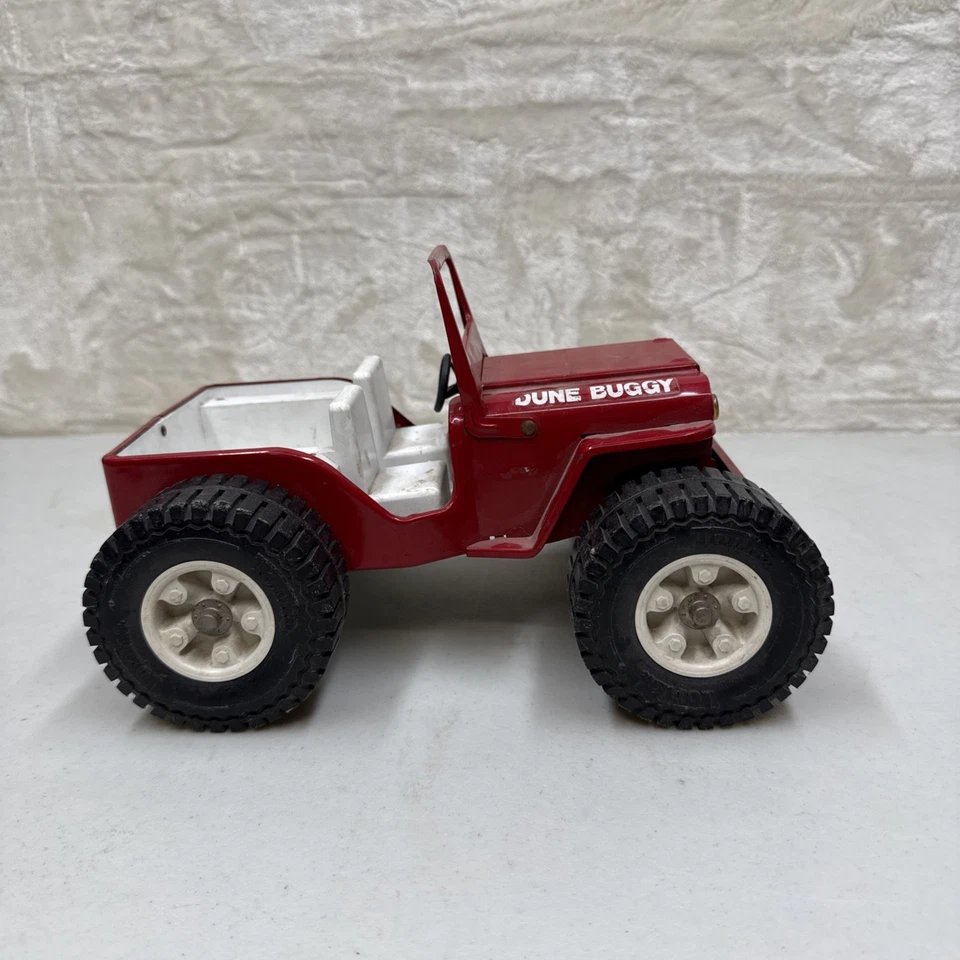 Buggy de dunas Tonka Jeep rojo vintage años 70: acero prensado Foto 3 de 4