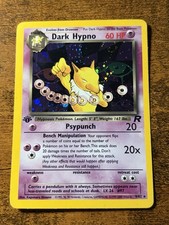 Dark Hypno 9/82 Team Rocket Rare 1st Edition Holo Swirl 🌀 on eBay