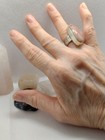 925 Sterling Silver Natural Oval Pink Rose Quartz Bezel Ring Size 6.5 — photo 5