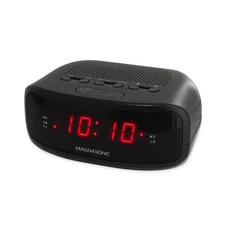Magnasonic Digital AM/FM Clock Radio with Battery Backup, Dual Alarm, Snooze