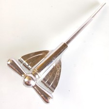 Ludwig/WFL 6"Nickel Bass Drum Bow-Tie Tension T-Rod Claw Vintage 50s Club-Date