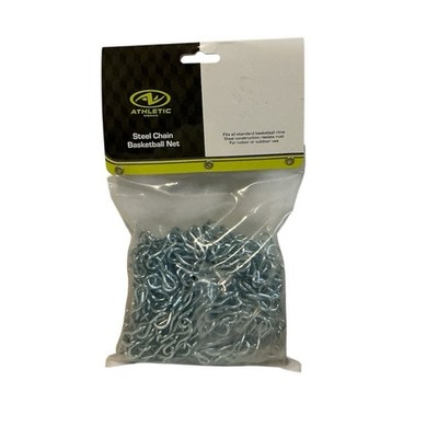 New Athletic Works Steel Chain Basketball Net Rust Resistant Silver