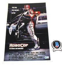 PAUL VERHOEVEN SIGNED 'ROBOCOP' 12x18 MOVIE POSTER 1 DIRECTOR FILM BECKETT COA