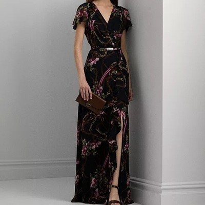 chinese dress ladies Amazon.com: LAUREN RALPH LAUREN Womens Mariella Cape V-Neck Evening Dress  Navy 2 : Clothing, Shoes & Jewelry main image 0